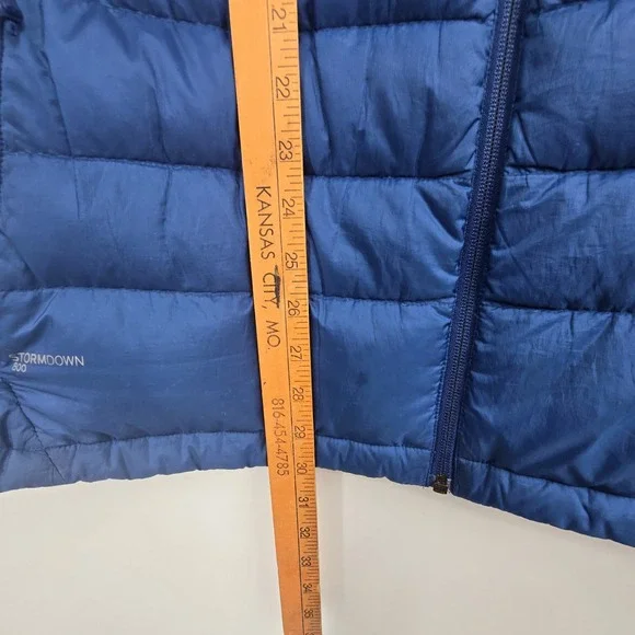 Eddie Bauer STORMDOWN 800 Down Puffer Vest Men's 2XL Blue Full Zip Pockets Warm - Picture 7 of 16